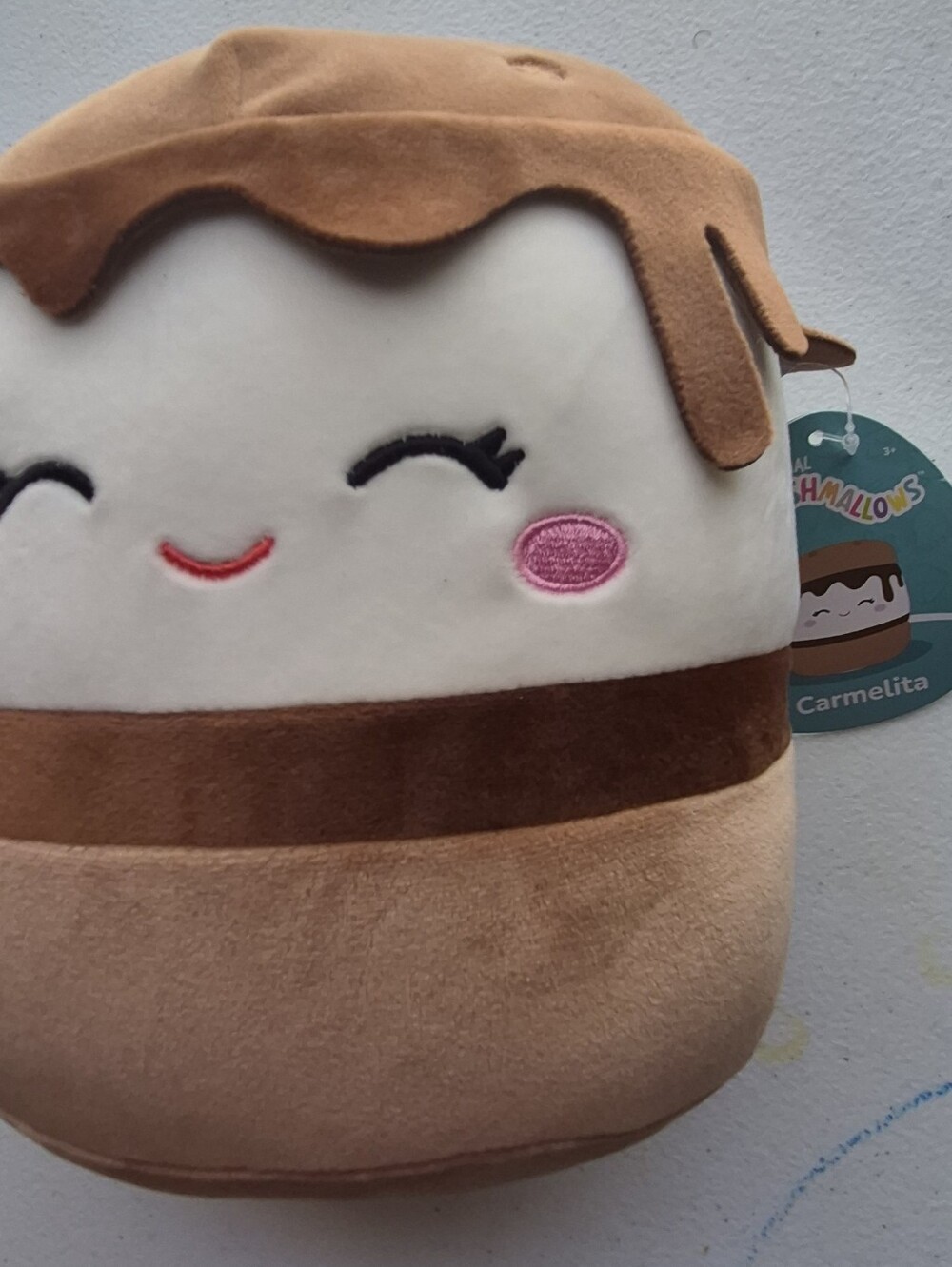 Squishmallows Carmelita the S'more Plush Food Squad Kellytoy New With Tag